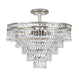 Crystorama Mercer Seven Light Semi Flush Mount