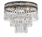 Crystorama Mercer Three Light Flush Mount