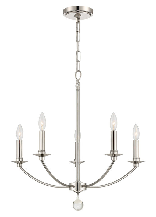 Crystorama Mila Five Light Chandelier