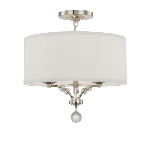 Crystorama Mirage Three Light Semi Flush Mount