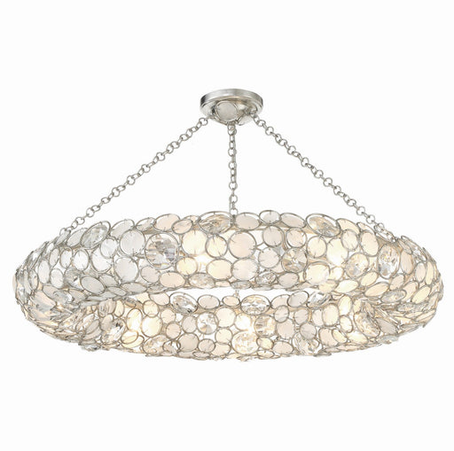 Crystorama Palla Eight Light Semi Flush Mount