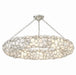 Crystorama Palla Eight Light Semi Flush Mount