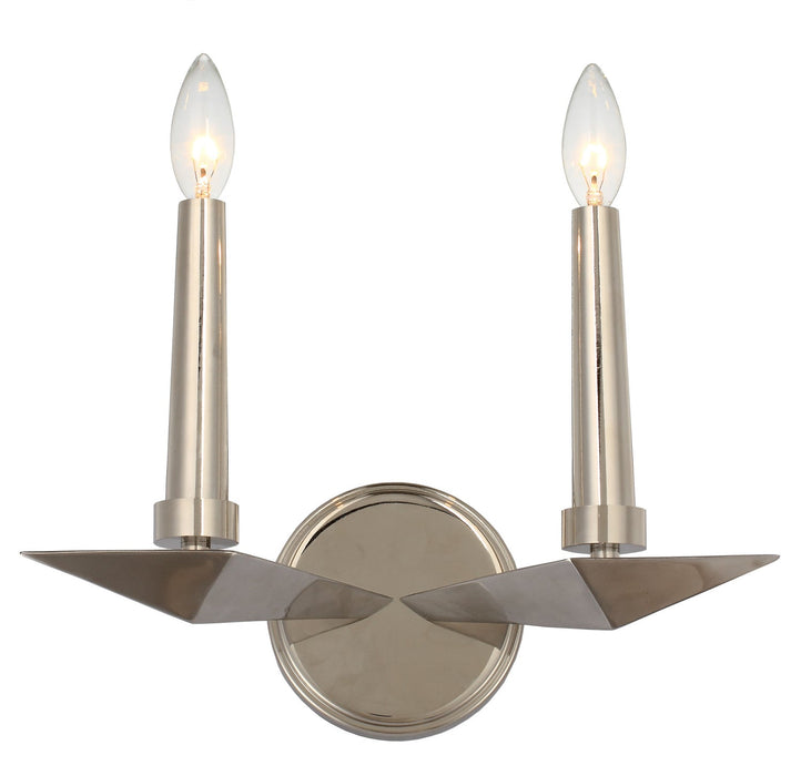 Crystorama Palmer Two Light Wall Sconce