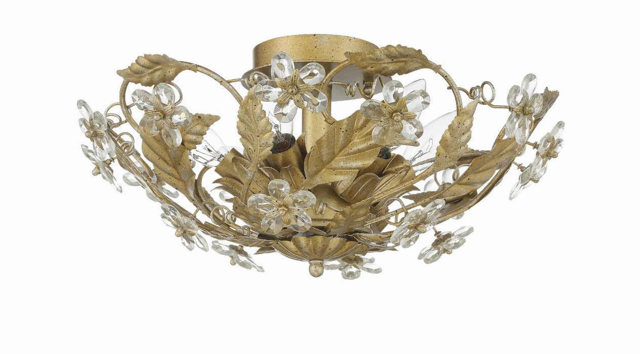 Crystorama Paris Market Six Light Semi Flush Mount