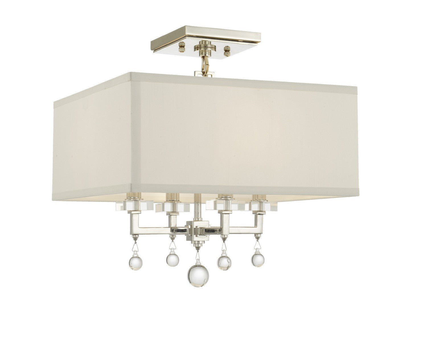Crystorama Paxton Four Light Semi Flush Mount