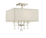 Crystorama Paxton Four Light Semi Flush Mount