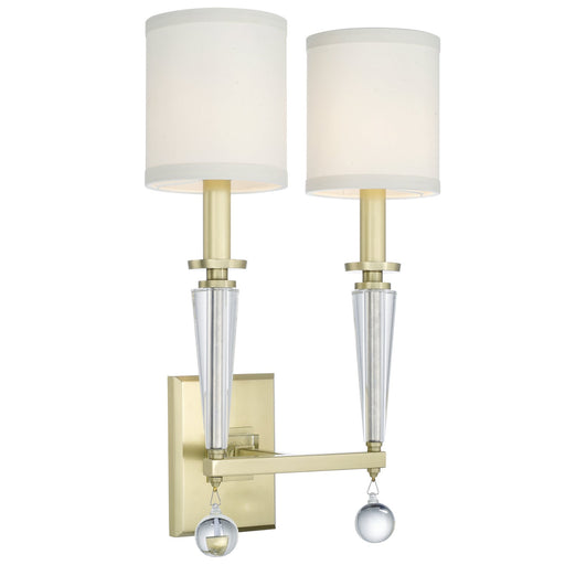 Crystorama Paxton Two Light Wall Sconce