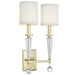 Crystorama Paxton Two Light Wall Sconce
