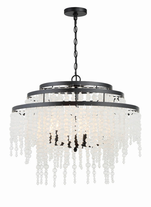 Crystorama Poppy Six Light Chandelier