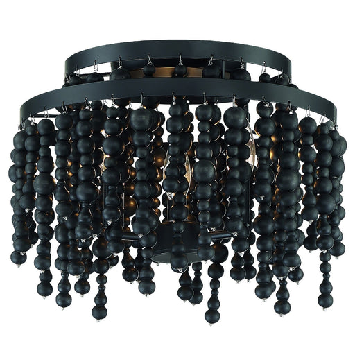 Crystorama Poppy Three Light Semi Flush Mount