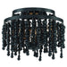 Crystorama Poppy Three Light Semi Flush Mount