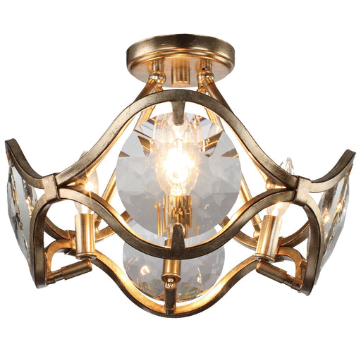 Crystorama Quincy Four Light Semi Flush Mount