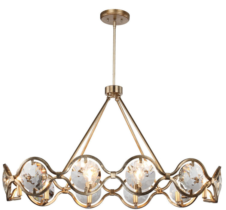 Crystorama Quincy Ten Light Chandelier
