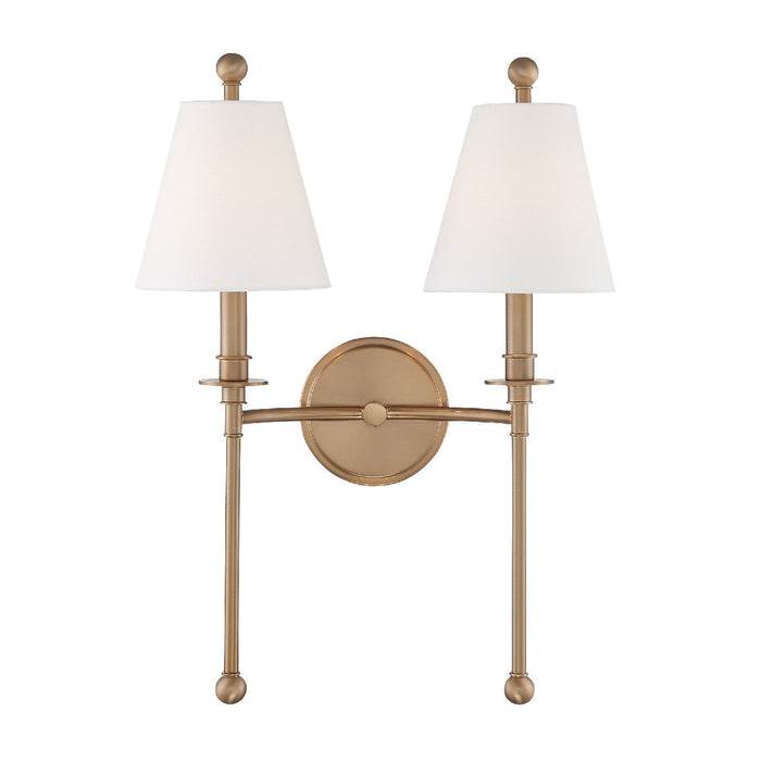 Crystorama Riverdale Two Light Wall Sconce