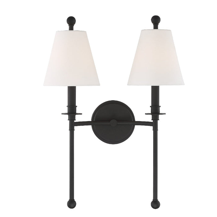 Crystorama Riverdale Two Light Wall Sconce