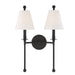 Crystorama Riverdale Two Light Wall Sconce