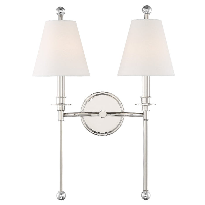 Crystorama Riverdale Two Light Wall Sconce