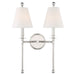 Crystorama Riverdale Two Light Wall Sconce