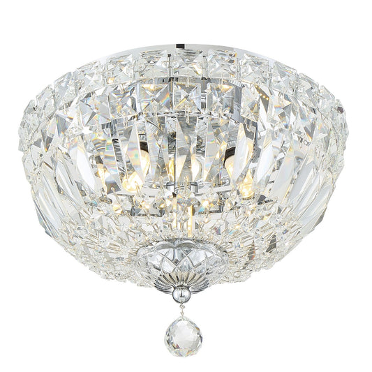 Crystorama Roslyn Three Light Flush Mount