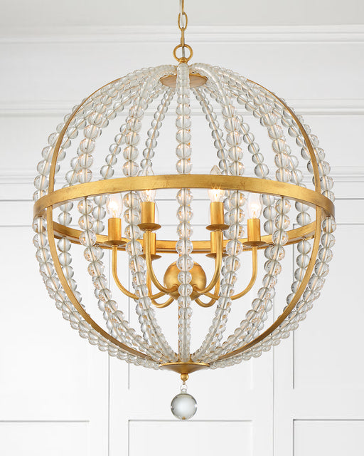 Crystorama Roxy Six Light Chandelier