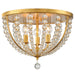 Crystorama Roxy Three Light Flush Mount