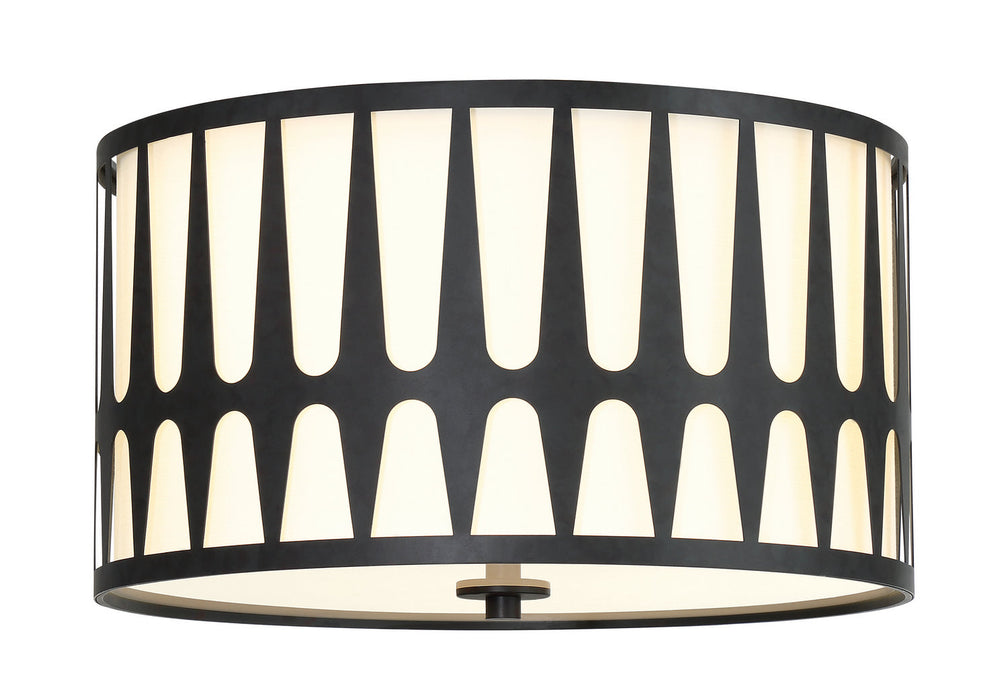 Crystorama Royston Three Light Flush Mount