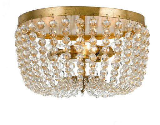 Crystorama Rylee Three Light Flush Mount