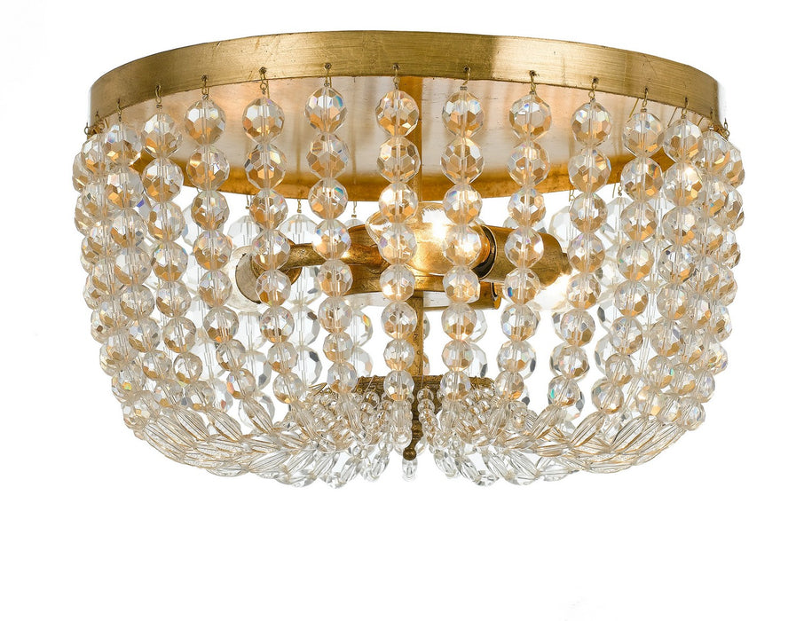 Crystorama Rylee Three Light Flush Mount