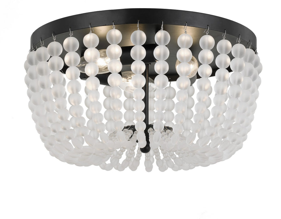 Crystorama Rylee Three Light Flush Mount