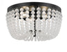 Crystorama Rylee Three Light Flush Mount