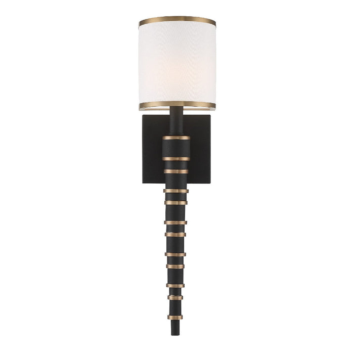 Crystorama Sloane One Light Wall Sconce
