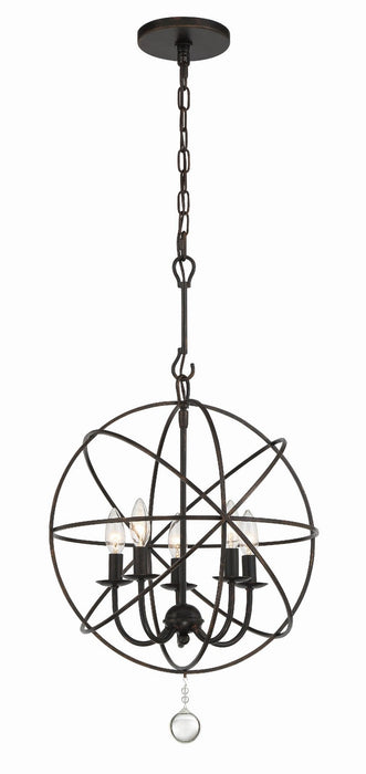 Crystorama Solaris Five Light Mini Chandelier
