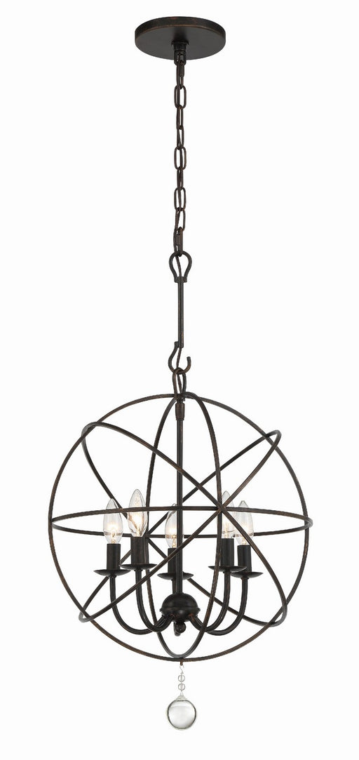 Crystorama Solaris Five Light Mini Chandelier
