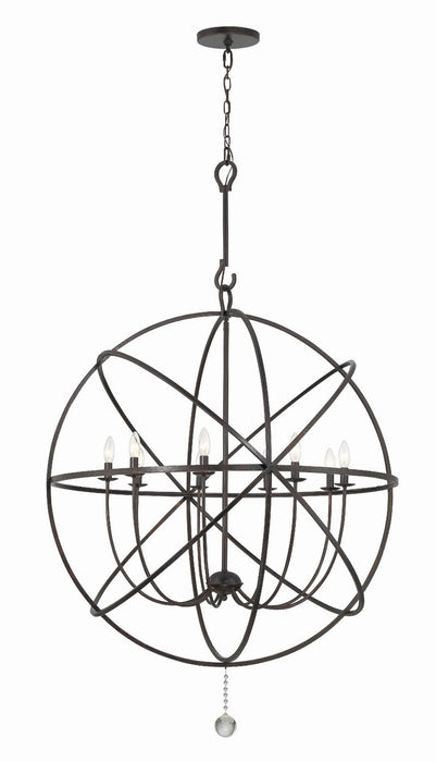 Crystorama Solaris Nine Light Chandelier