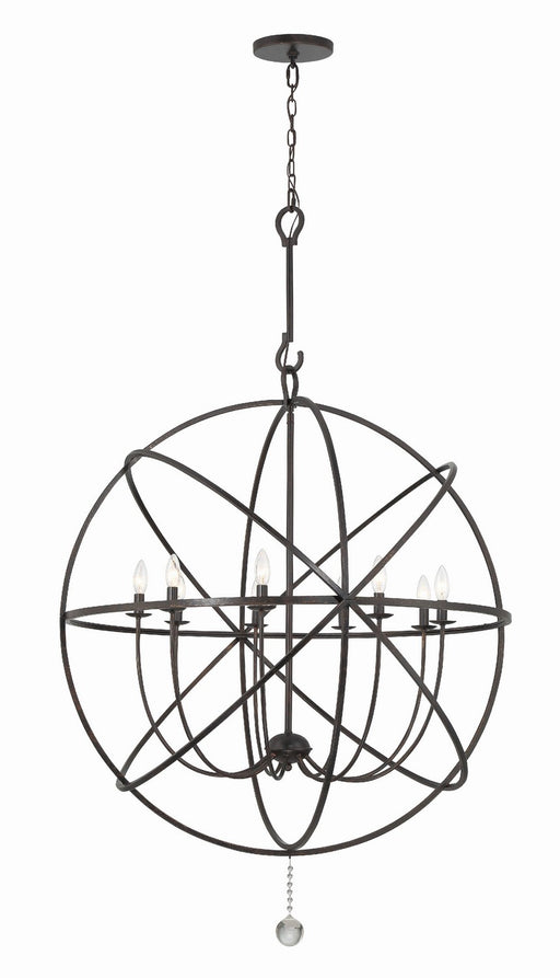 Crystorama Solaris Nine Light Chandelier