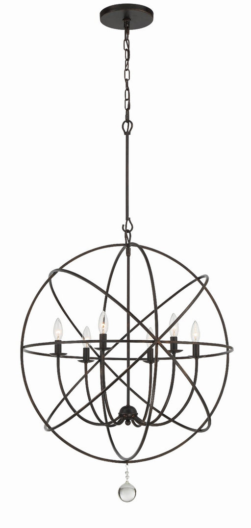 Crystorama Solaris Six Light Chandelier