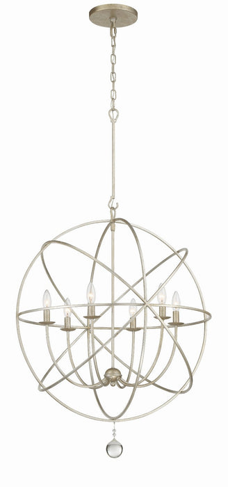 Crystorama Solaris Six Light Chandelier