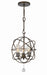 Crystorama Solaris Three Light Outdoor Chandelier