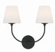 Crystorama Sylvan Two Light Wall Sconce