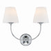 Crystorama Sylvan Two Light Wall Sconce