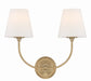 Crystorama Sylvan Two Light Wall Sconce