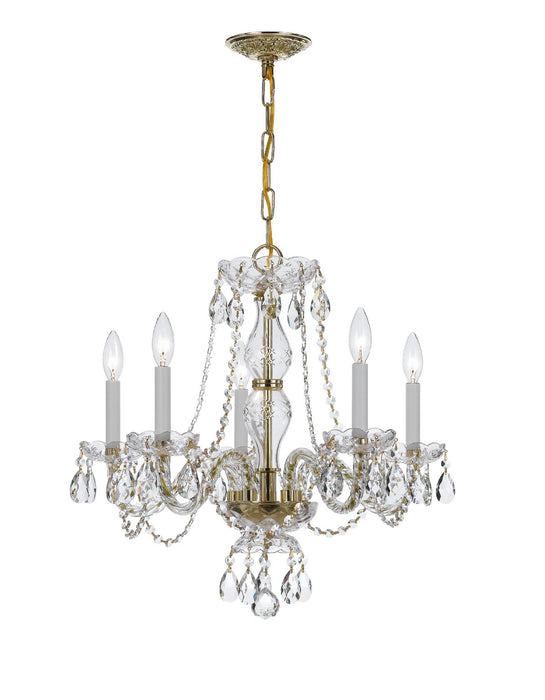 Crystorama Traditional Crystal Five Light Chandelier