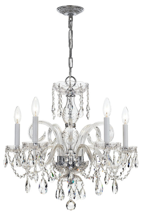 Crystorama Traditional Crystal Five Light Chandelier
