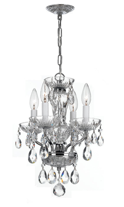Crystorama Traditional Crystal Four Light Mini Chandelier