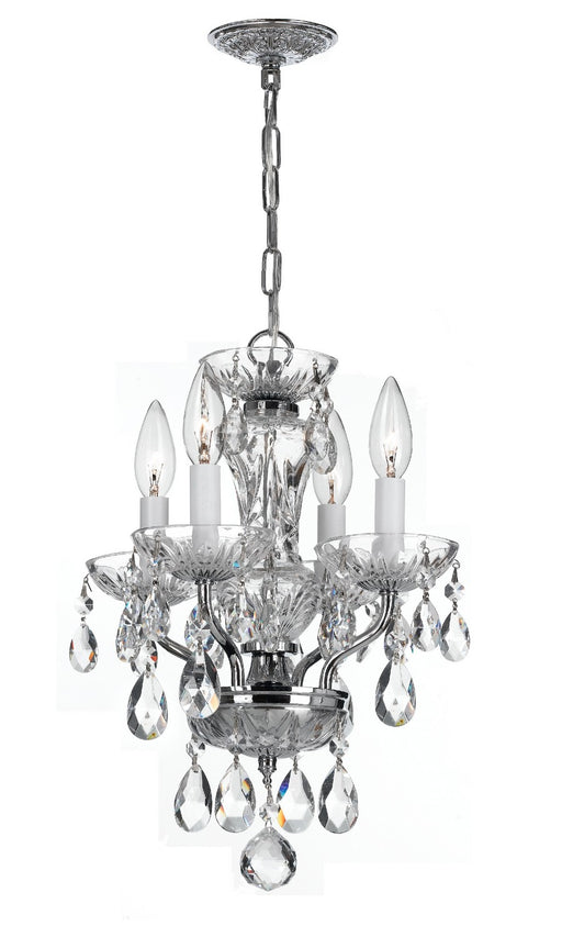 Crystorama Traditional Crystal Four Light Mini Chandelier