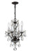 Crystorama Traditional Crystal Four Light Mini Chandelier