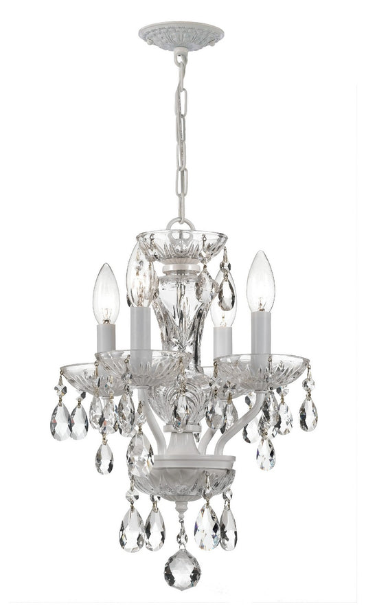 Crystorama Traditional Crystal Four Light Mini Chandelier