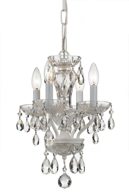 Crystorama Traditional Crystal Four Light Mini Chandelier