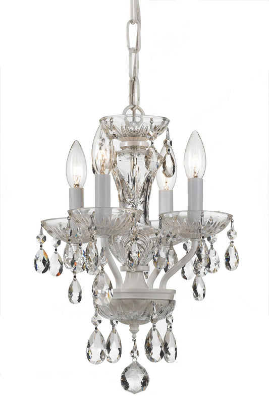 Crystorama Traditional Crystal Four Light Mini Chandelier