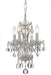 Crystorama Traditional Crystal Four Light Mini Chandelier